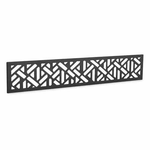 Angular Prism Geometric laser cut metal fence topper insert perspective view, Design 176