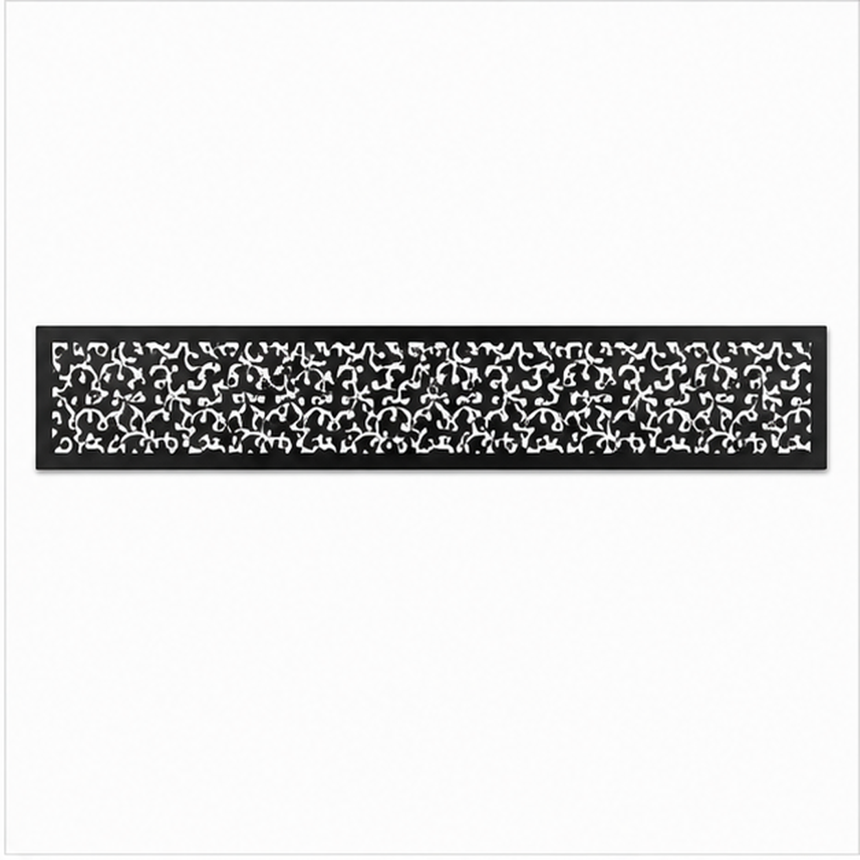 Micro Dot Privacy Mesh decorative metal fence topper front pattern for WPC composite fencing, Design 204