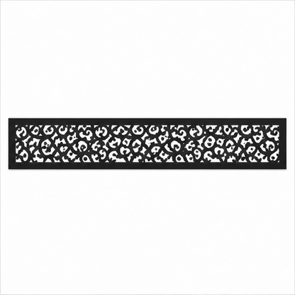 Fine Cloud Privacy Lace decorative metal fence topper front pattern for WPC composite fencing, Design 209