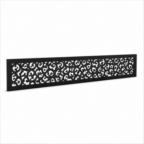Fine Cloud Privacy Lace laser cut metal fence topper insert perspective view, Design 209