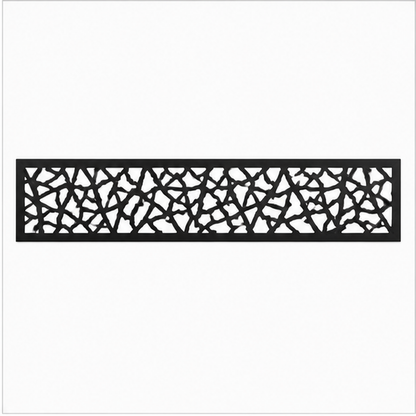 Triangle Diamond Lattice decorative metal fence topper front pattern for WPC composite fencing, Design 212