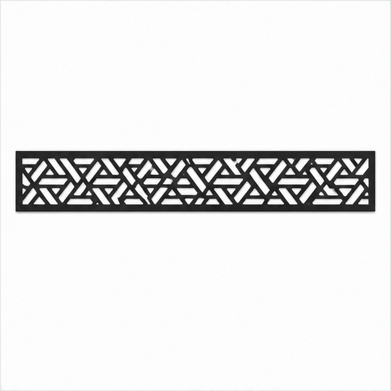 Tribal Triangle Rail decorative metal fence topper front pattern for WPC composite fencing, Design 215