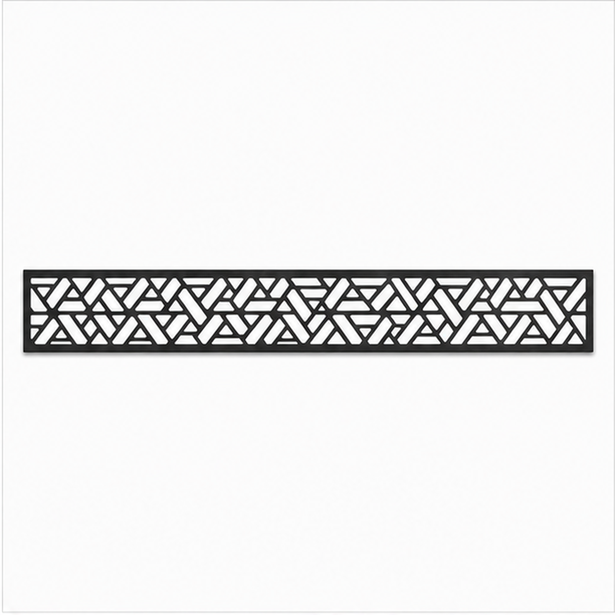 Chevron Leaf Band decorative metal fence topper front pattern for WPC composite fencing, Design 216