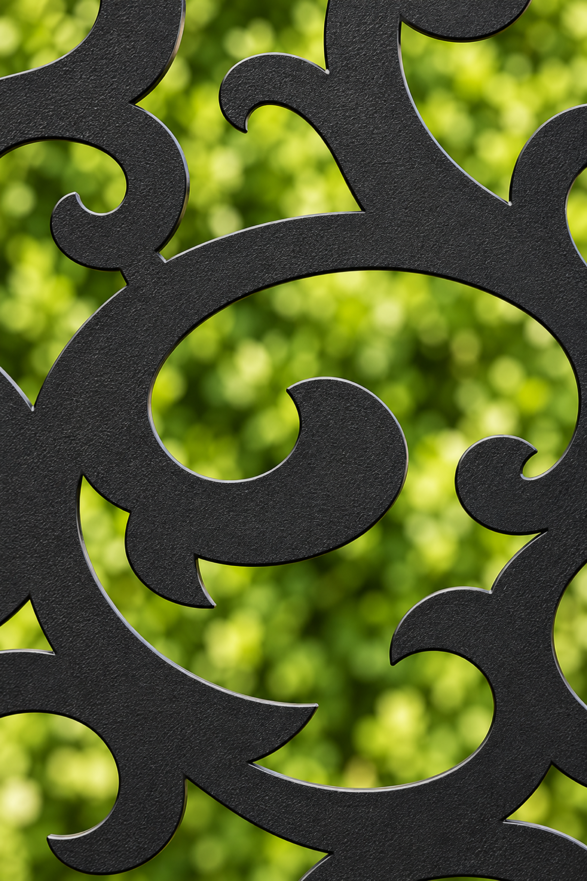 Design 240 Flowing Cloud Lattice Laser Cut Metal Privacy Screen Panel close-up detail view