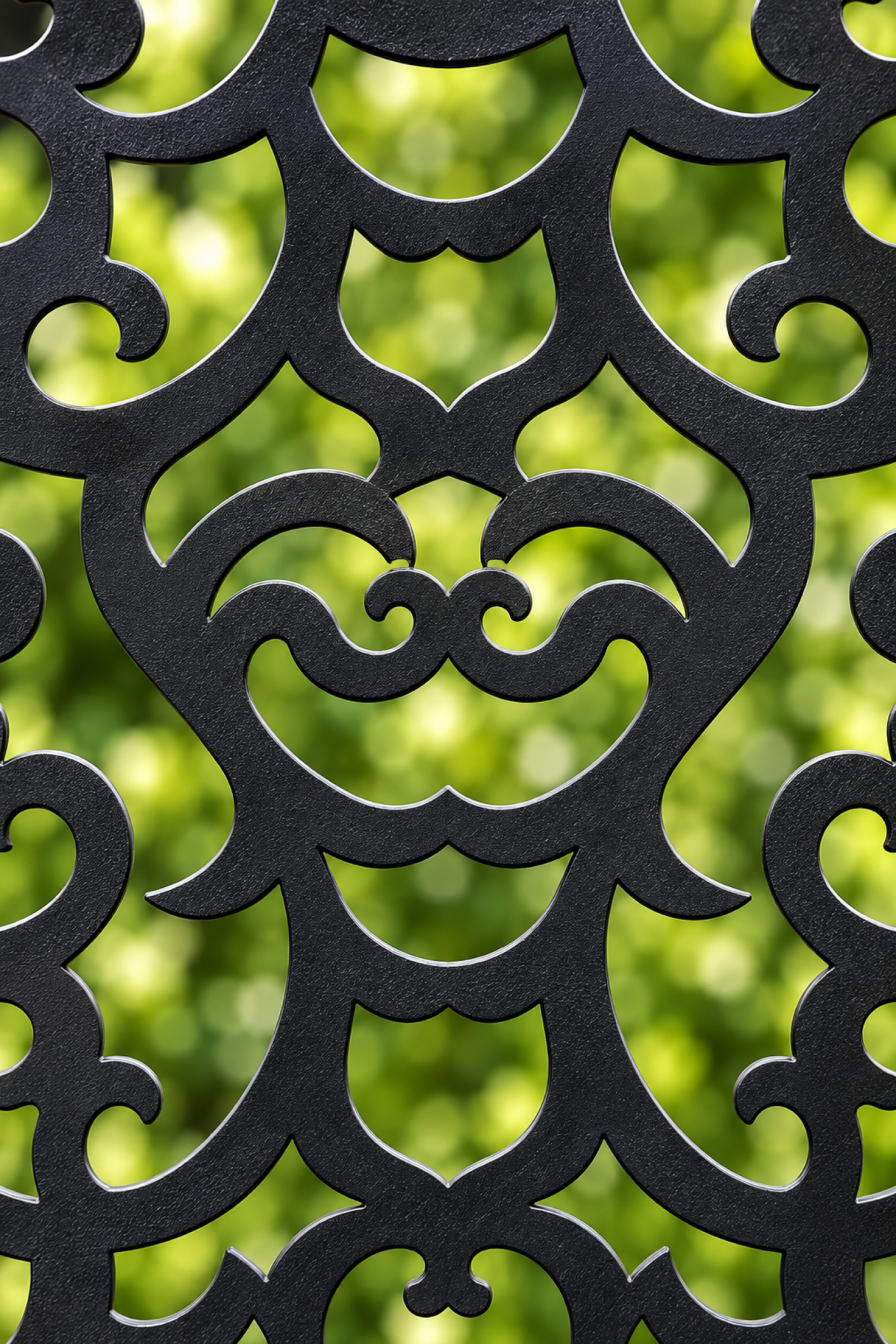 Design 242 Dense Cloud Tapestry Laser Cut Metal Privacy Screen Panel close-up detail view