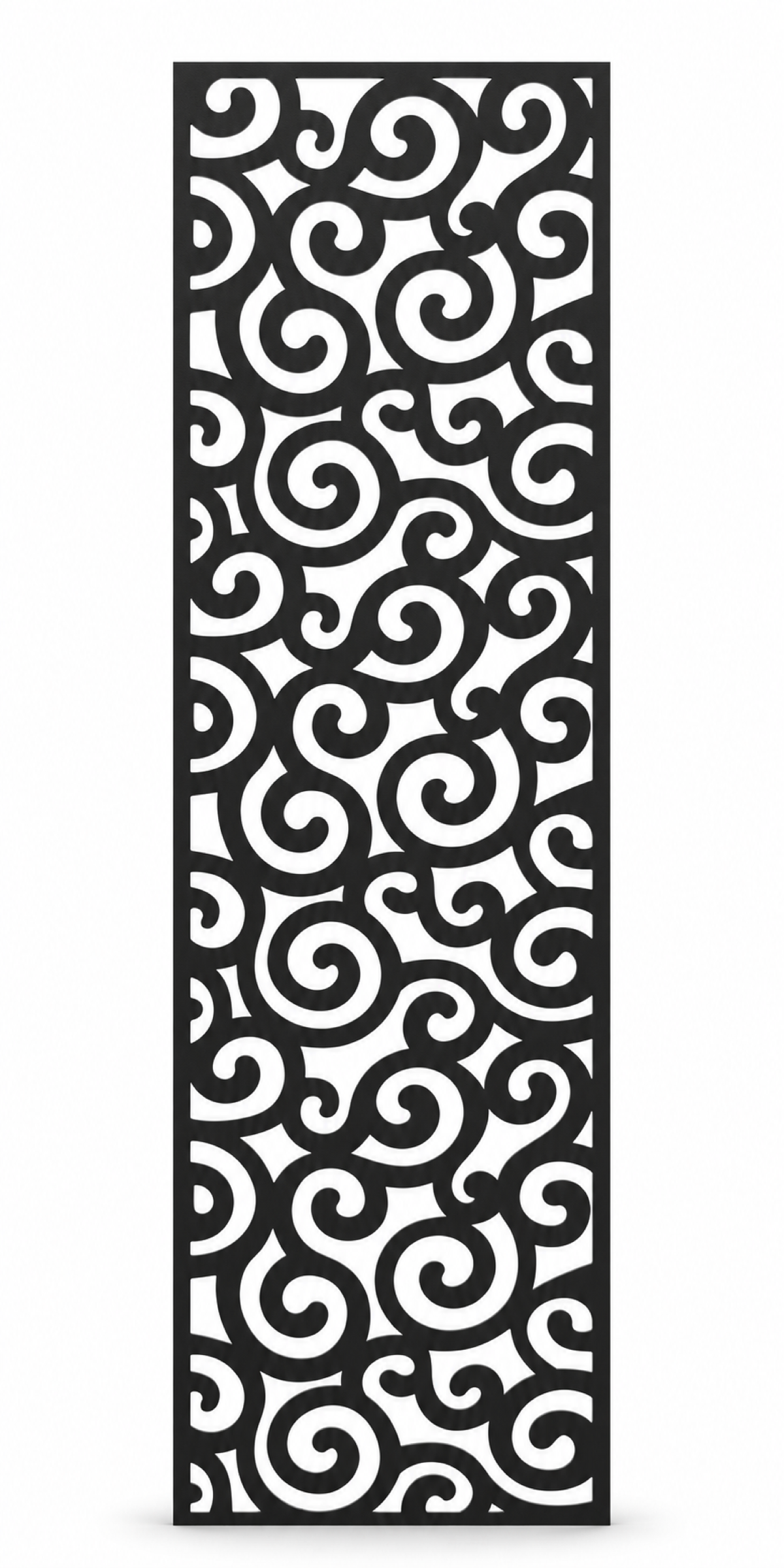 Design 249 Dense Wave Cloud Laser Cut Metal Privacy Screen Panel front main view