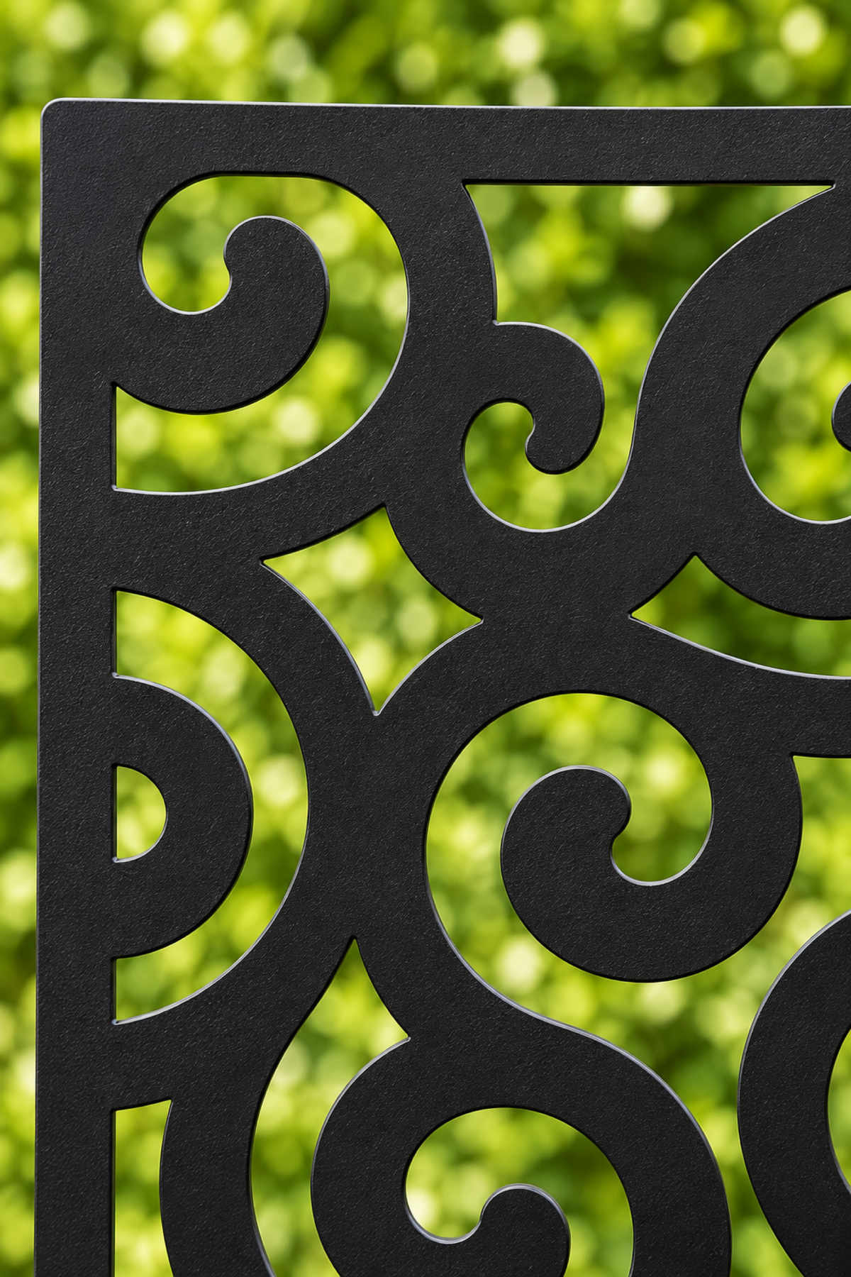 Design 249 Dense Wave Cloud Laser Cut Metal Privacy Screen Panel close-up detail view