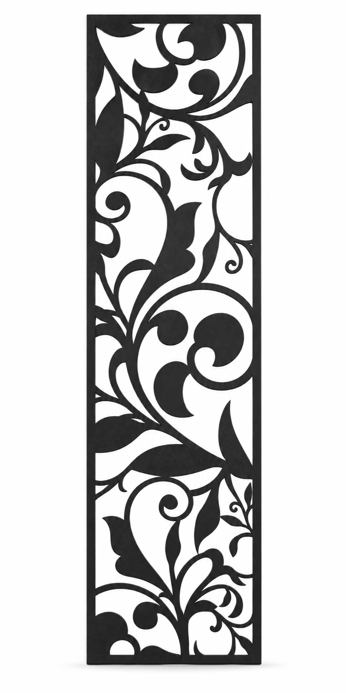 Design 273 Acanthus Bud Column Laser Cut Metal Privacy Screen Panel front main view