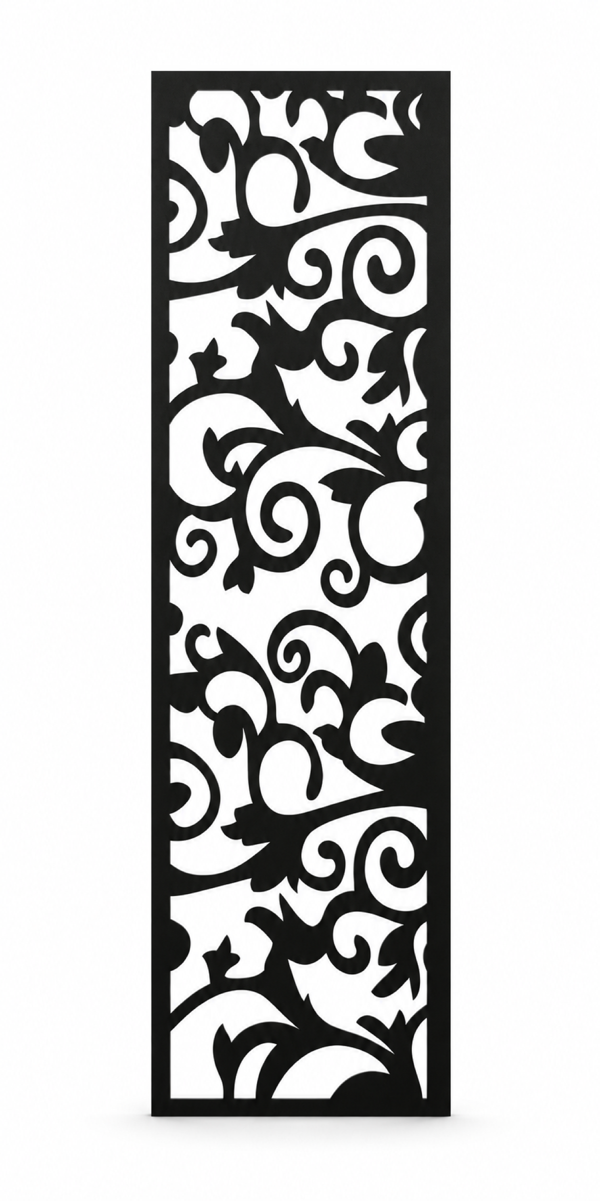 Design 274 Dense Maple Scroll Laser Cut Metal Privacy Screen Panel front main view