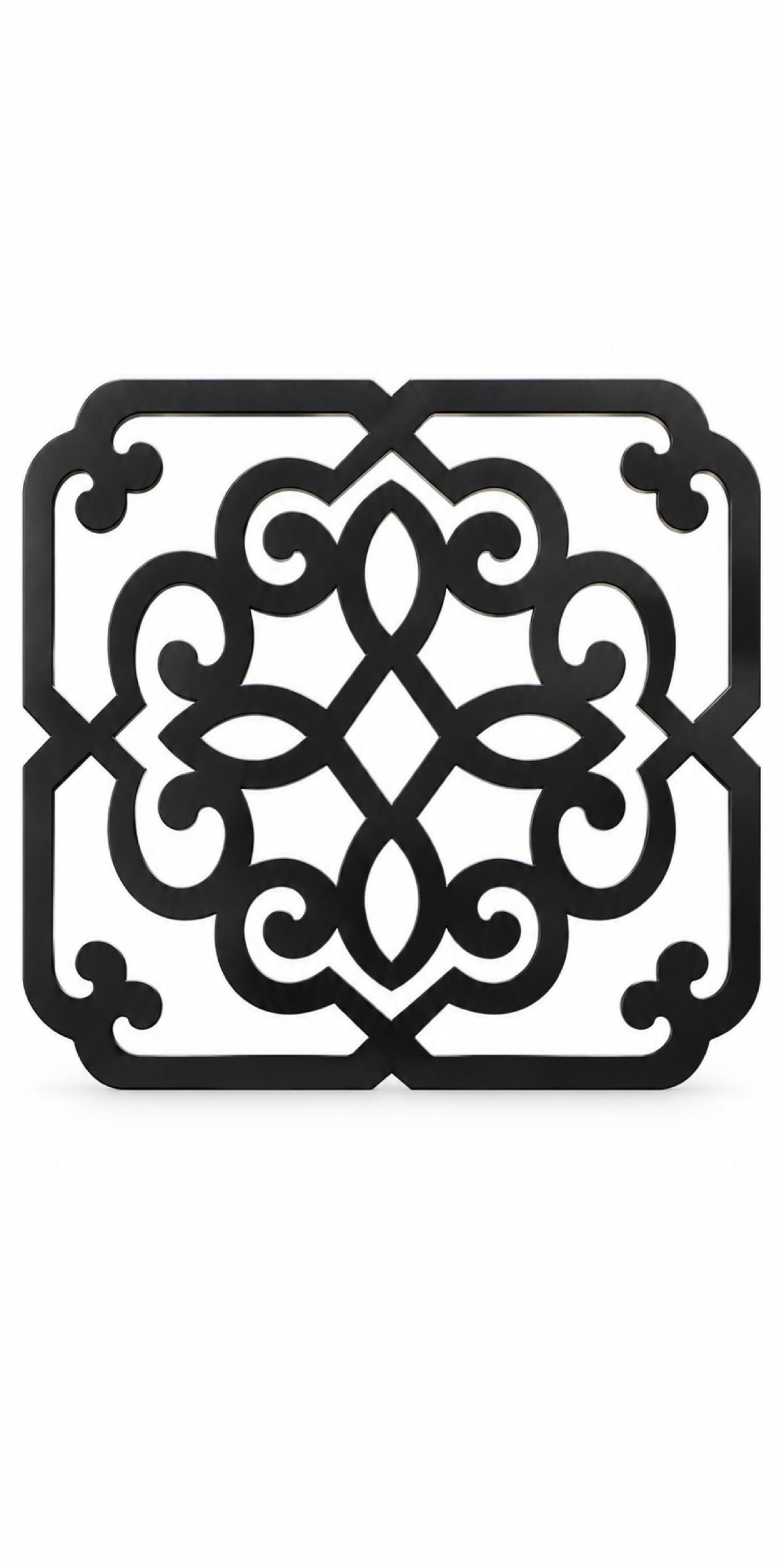 Design 283 Ornate Knot Medallion Laser Cut Metal Privacy Screen Panel front main view
