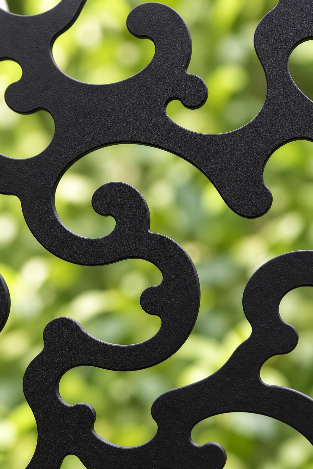 Design 299 Cloud Wave Field Laser Cut Metal Privacy Screen Panel close-up detail view