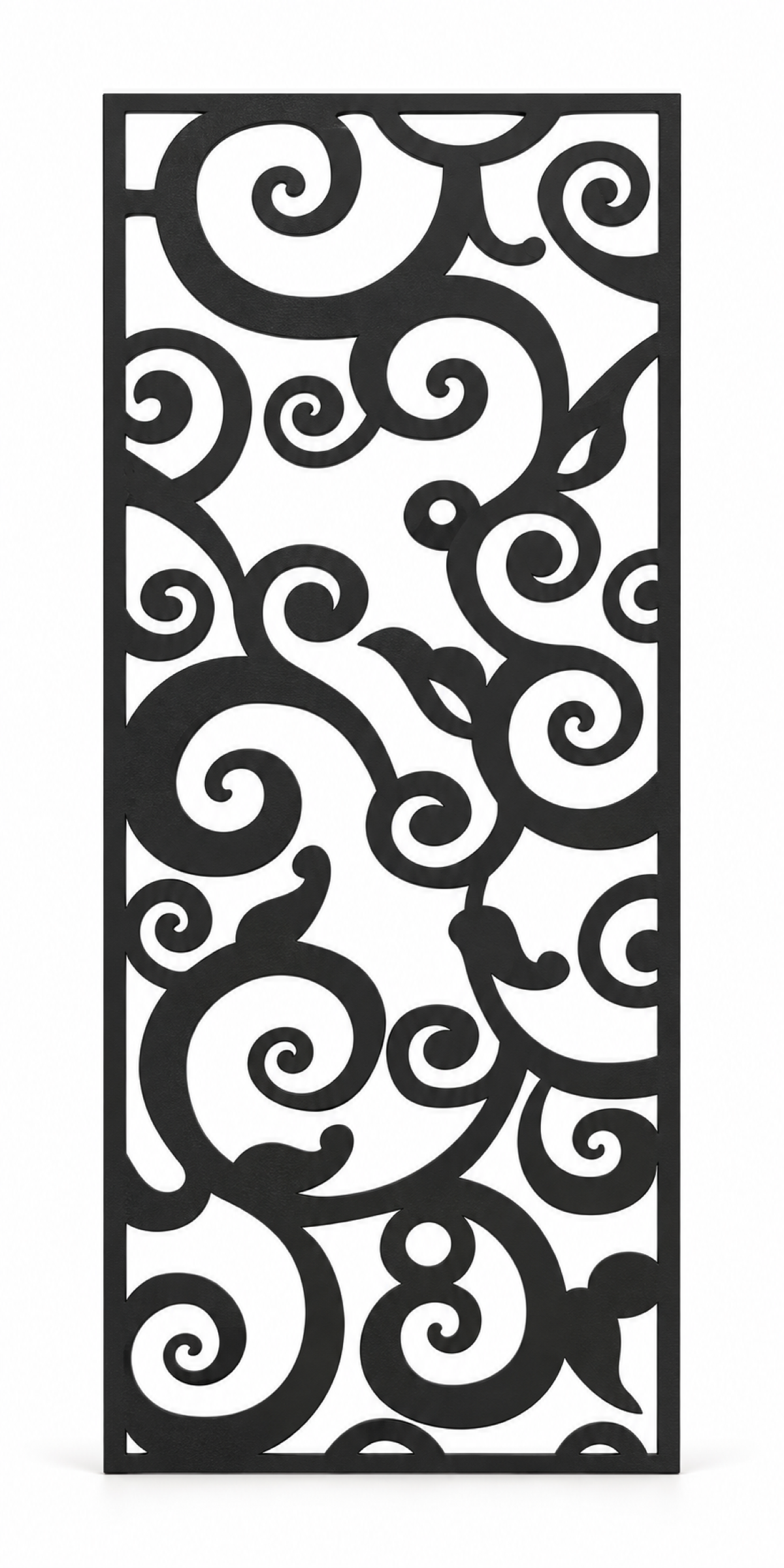Design 306 Bold Cloud Vine Laser Cut Metal Privacy Screen Panel front main view