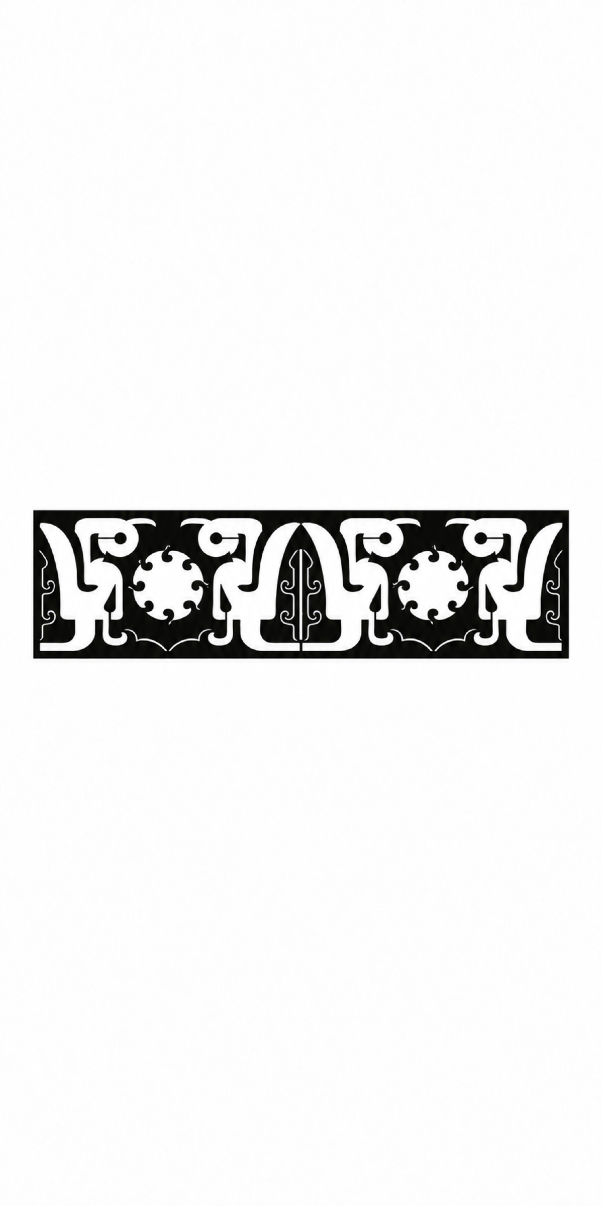 Design 324 Scalloped Crown Border Laser Cut Metal Privacy Screen Panel front main view