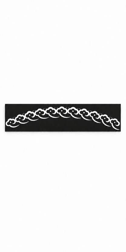 Design 327 Braided Vine Arch Laser Cut Metal Privacy Screen Panel front main view