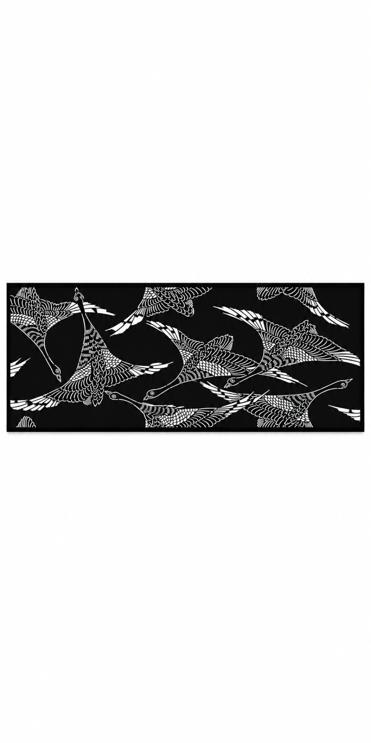 Design 348 Swimming Koi Border Laser Cut Metal Privacy Screen Panel front main view