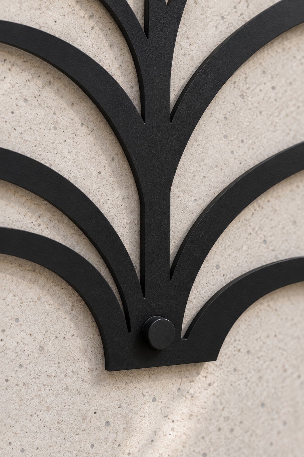 Design 364 Willow Grass Silhouette Laser Cut Metal Privacy Screen Panel close-up detail view
