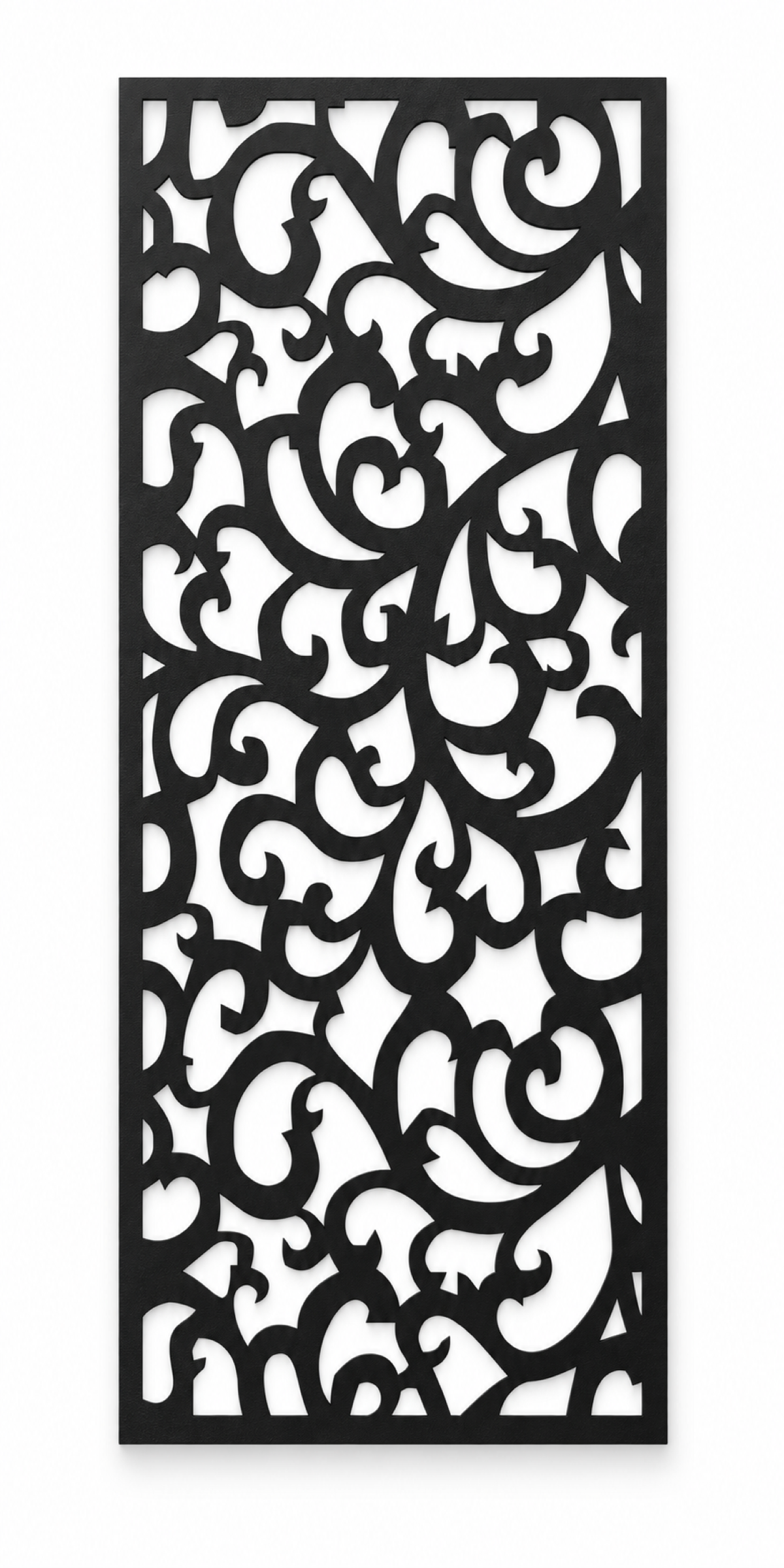 Design 404 Layered Leaf Burst Laser Cut Metal Privacy Screen Panel front main view