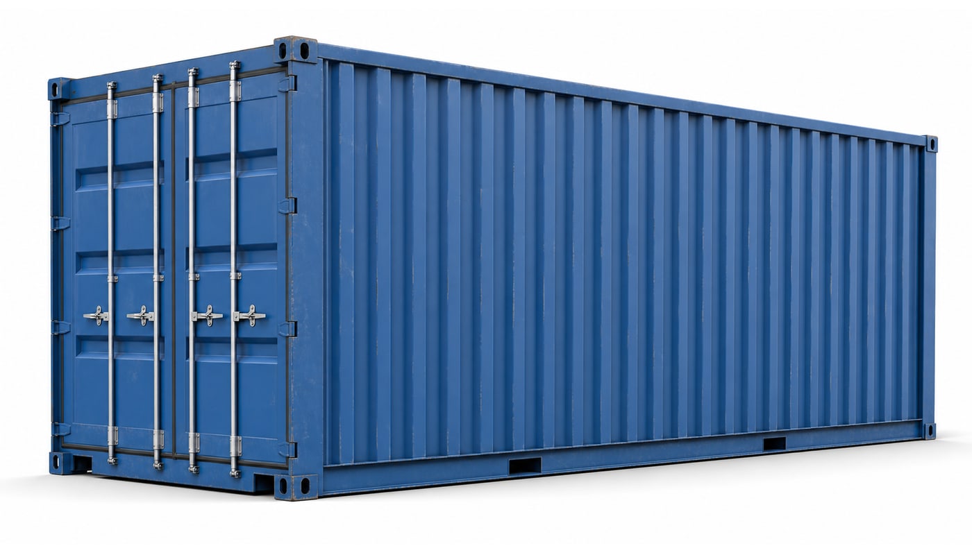 40' Standard Dry container dimensions illustration