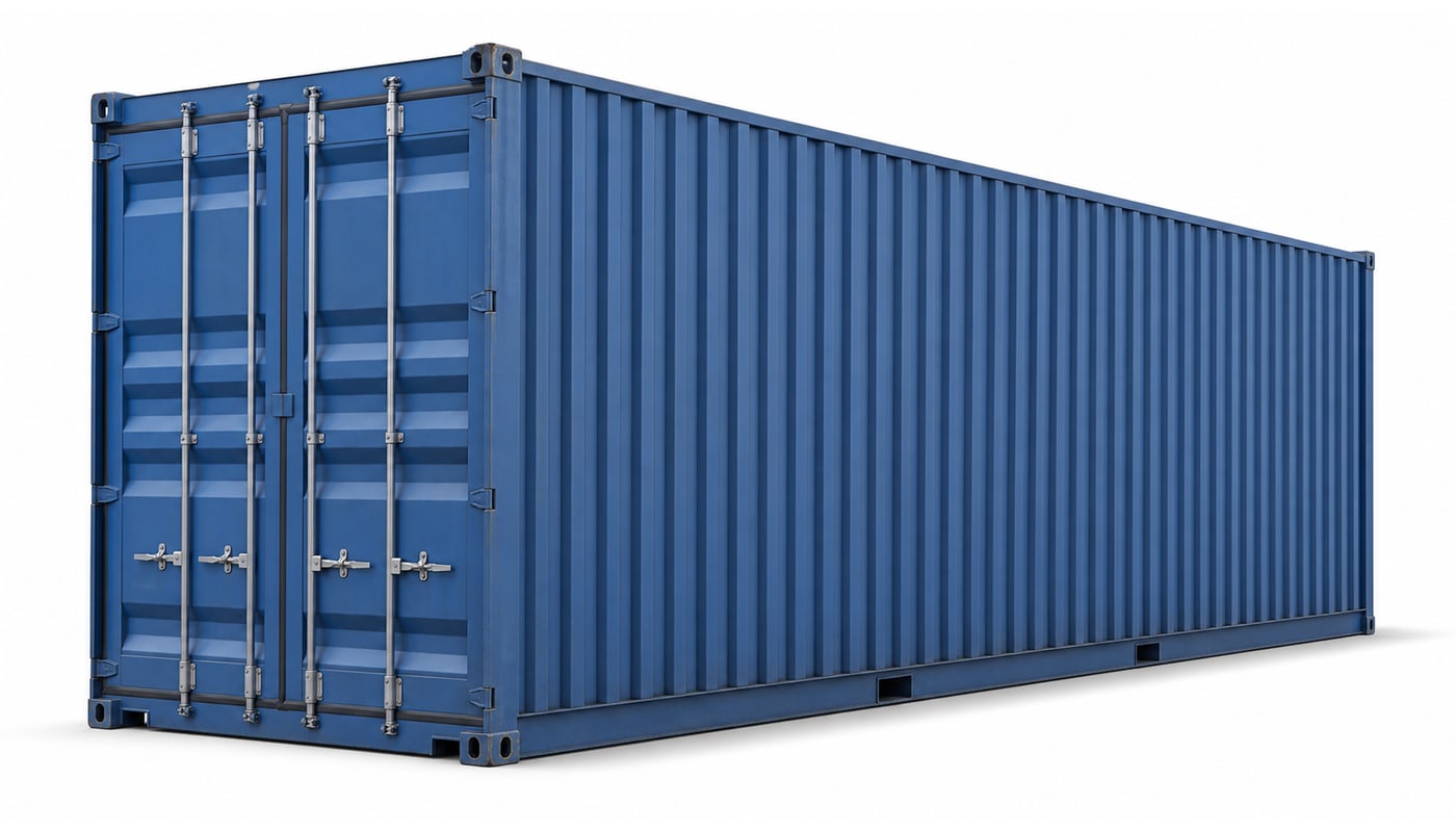 45' High Cube Dry container dimensions illustration