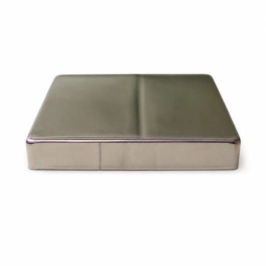 5-1/2" Flat Brass Square Fence Post Cap Set - product image 3