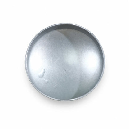 2-1/2 inch flat round pre-galvanized steel fence post cap side profile