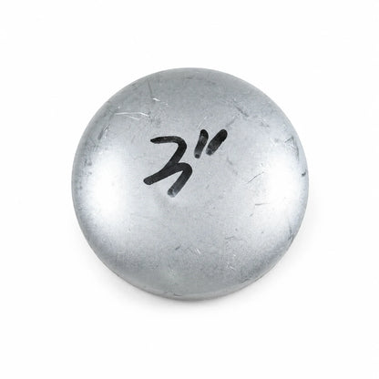 3 inch flat round pre-galvanized steel fence post cap top view