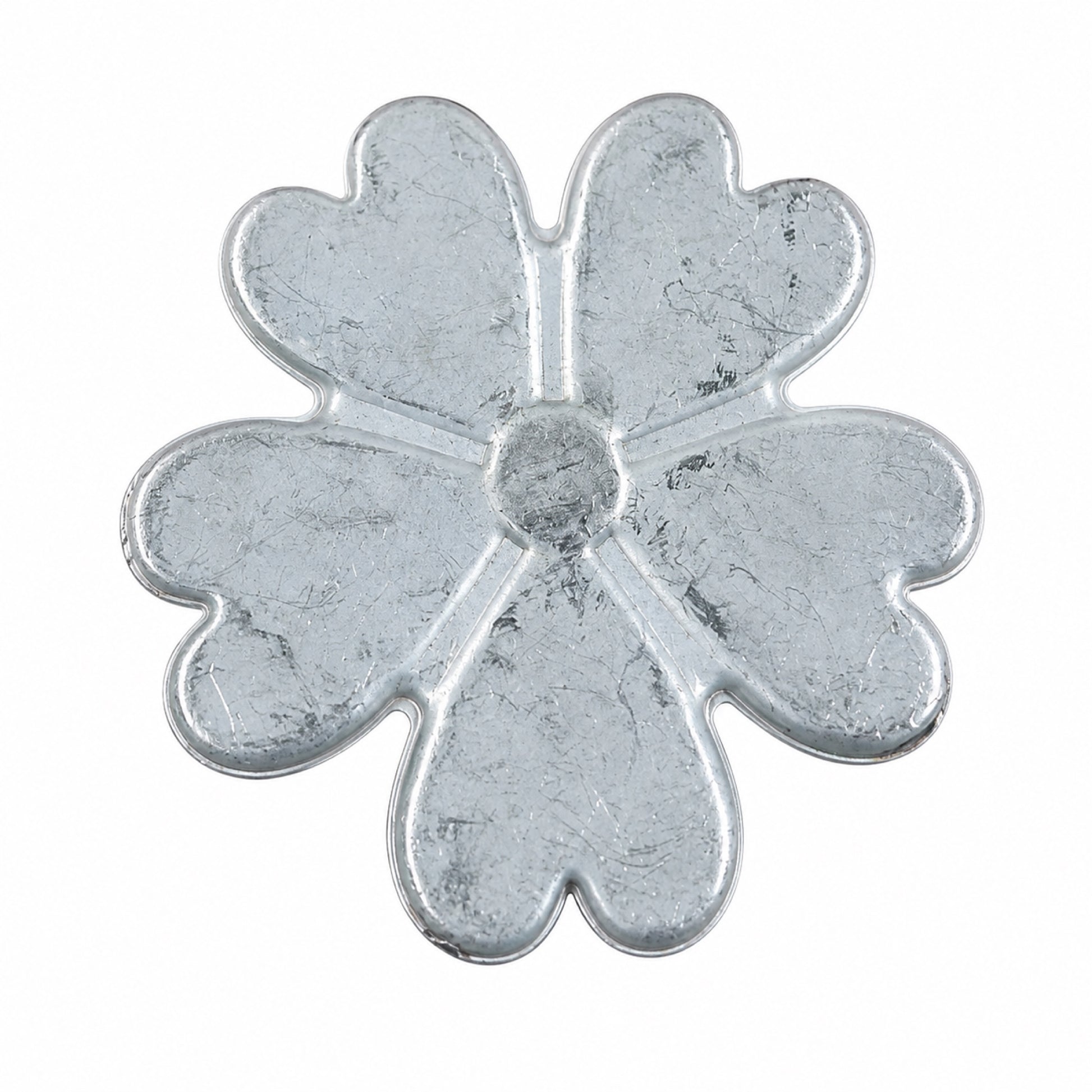 Flower Shaped Stamped Steel Decorative Plate - view 1