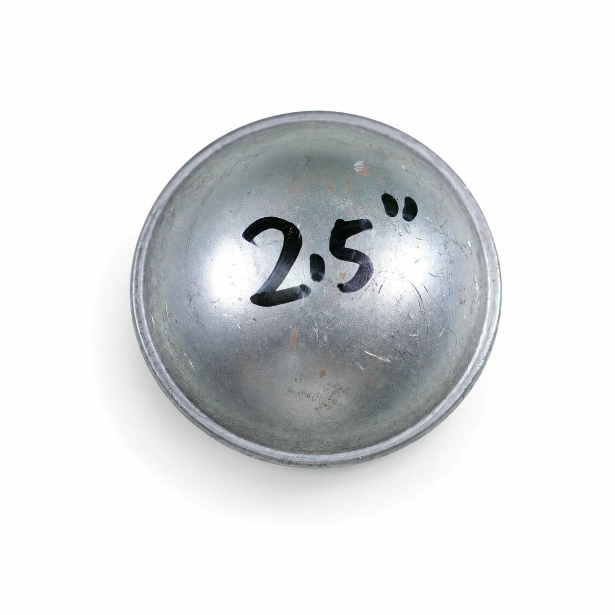 2-1/2" Heavy-Duty Round Dome Pre-Galvanized Steel Fence Post Cap - product image 1