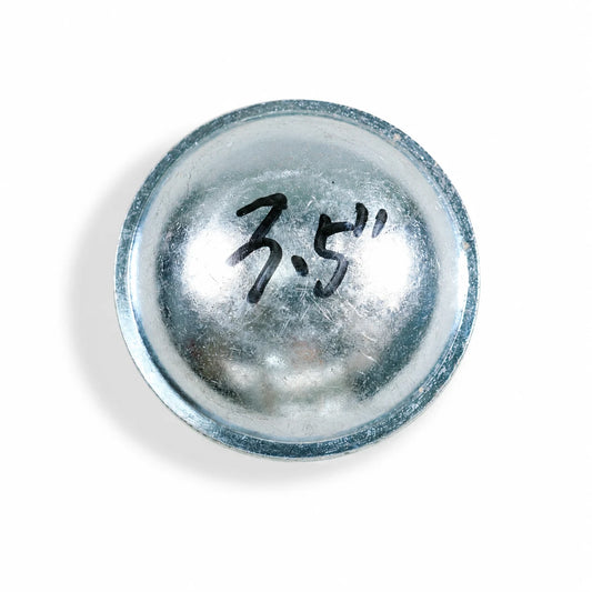 3-1/2" Heavy-Duty Round Dome Pre-Galvanized Steel Fence Post Cap - product image 1