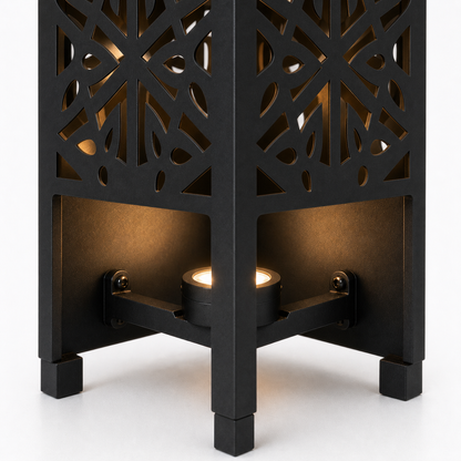 Design 007 bottom light bracket detail for metal garden light tower