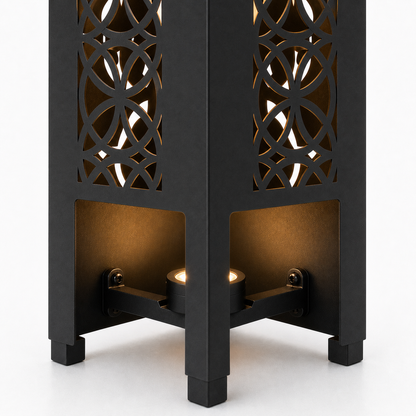 Design 107 bottom light bracket detail for metal garden light tower