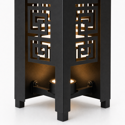 Design 111 bottom light bracket detail for metal garden light tower