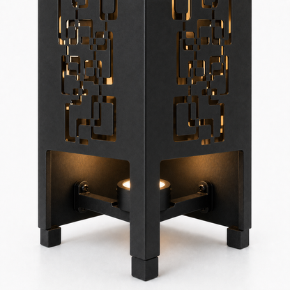 Design 114 bottom light bracket detail for metal garden light tower