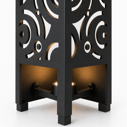 Design 115 bottom light bracket detail for metal garden light tower