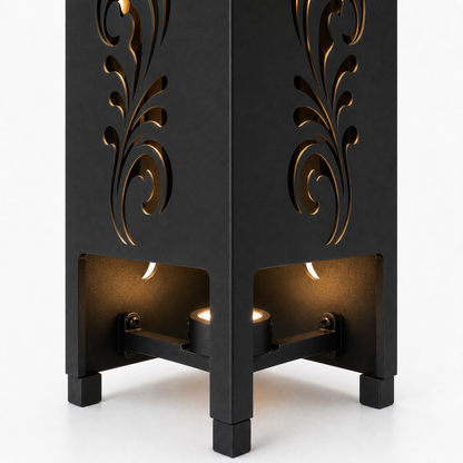 Design 117 bottom light bracket detail for metal garden light tower