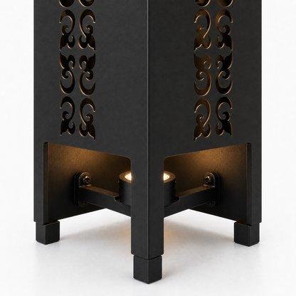 Design 126 bottom light bracket detail for metal garden light tower
