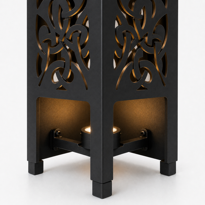 Design 127 bottom light bracket detail for metal garden light tower