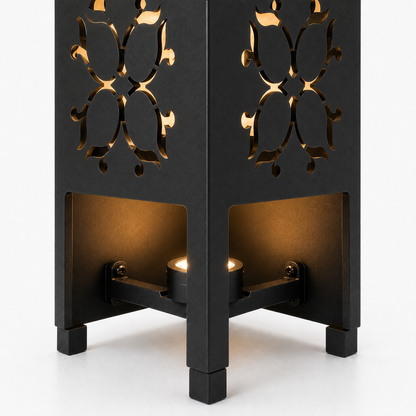 Design 130 bottom light bracket detail for metal garden light tower
