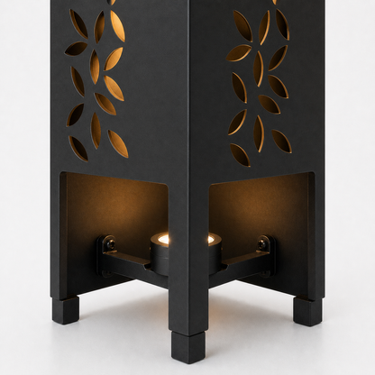Design 134 bottom light bracket detail for metal garden light tower
