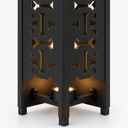 Design 136 bottom light bracket detail for metal garden light tower