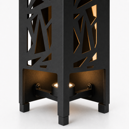 Design 138 bottom light bracket detail for metal garden light tower