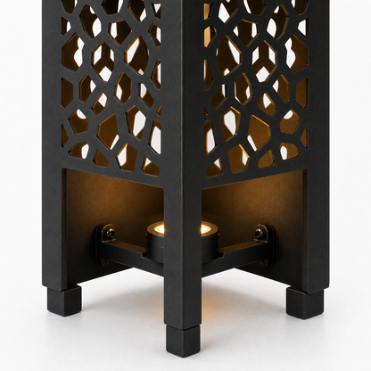 Design 142 bottom light bracket detail for metal garden light tower