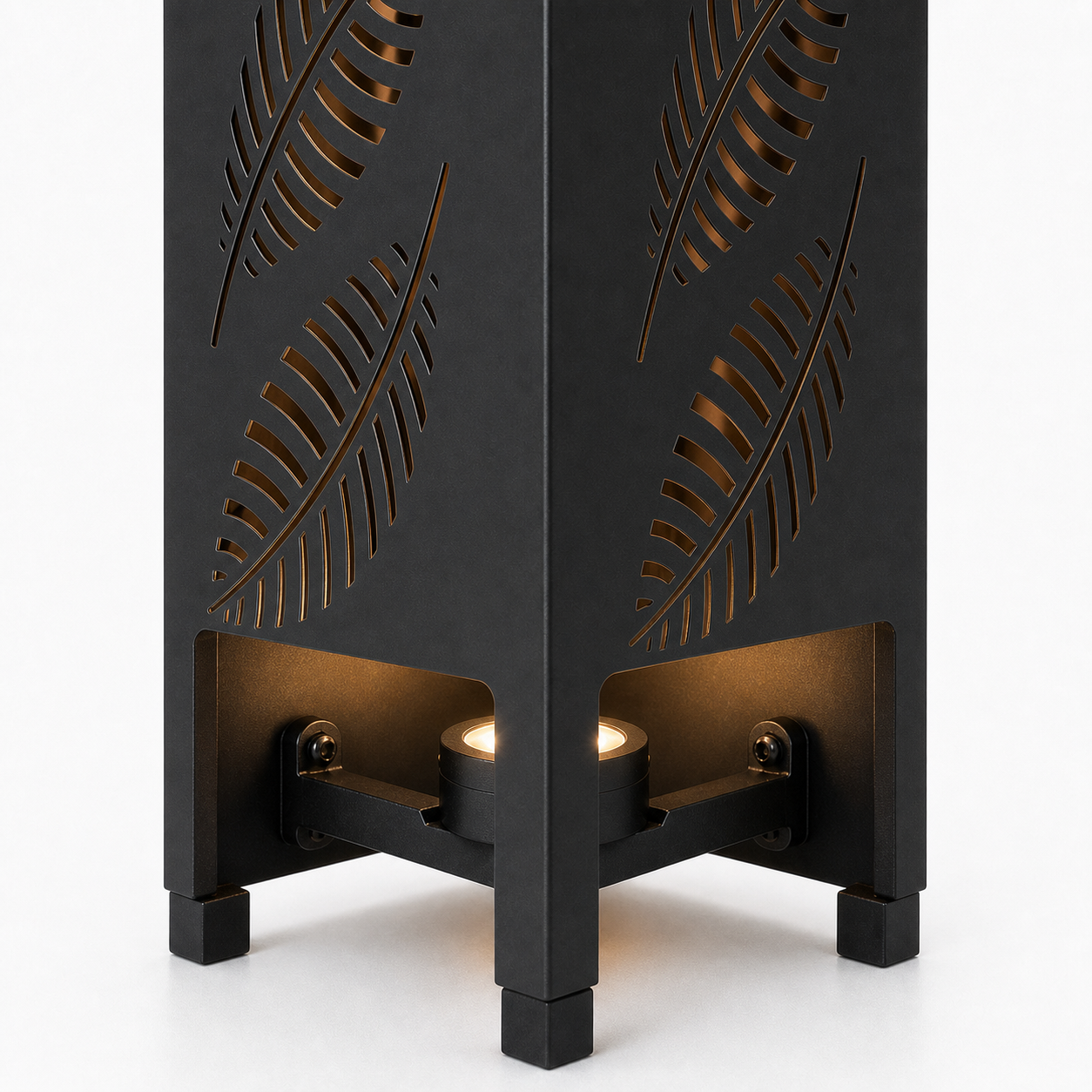 Design 143 bottom light bracket detail for metal garden light tower