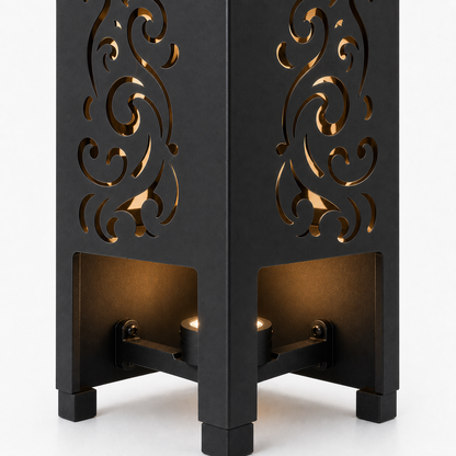 Design 144 bottom light bracket detail for metal garden light tower