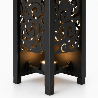 Design 145 bottom light bracket detail for metal garden light tower
