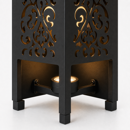 Design 147 bottom light bracket detail for metal garden light tower