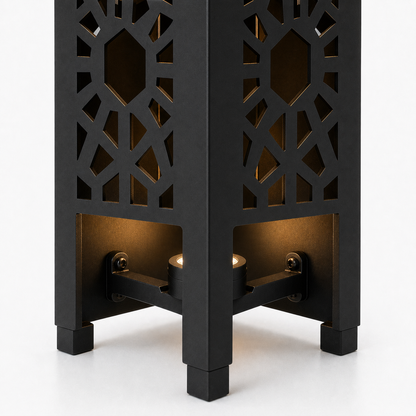 Design 151 bottom light bracket detail for metal garden light tower