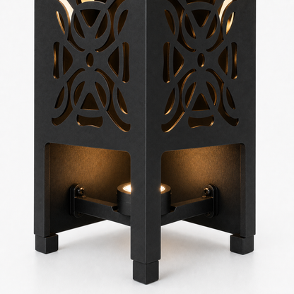 Design 153 bottom light bracket detail for metal garden light tower