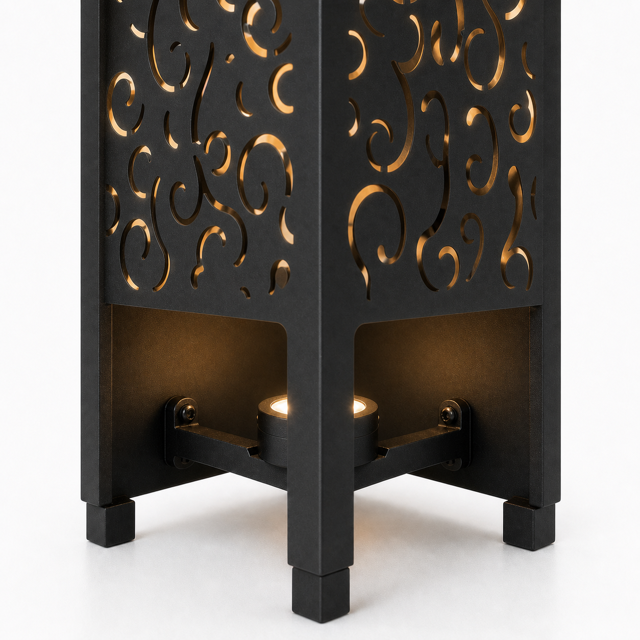 Design 156 bottom light bracket detail for metal garden light tower