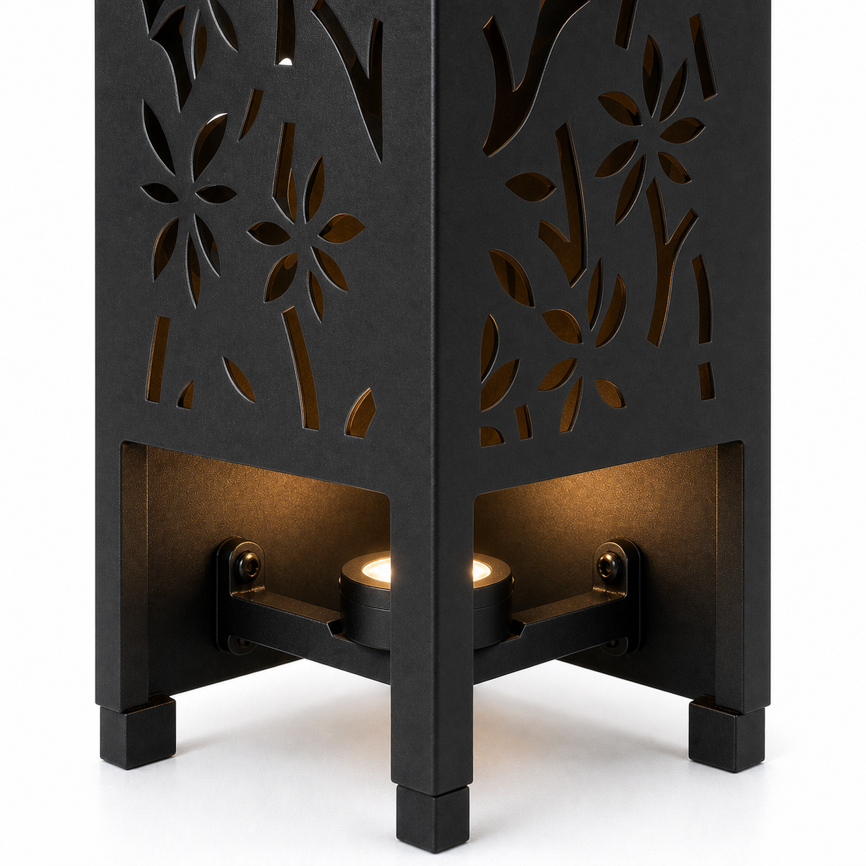 Design 163 bottom light bracket detail for metal garden light tower